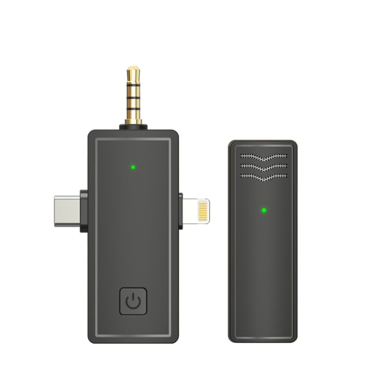 Microfono Lavalier wireless 3 in 1 per iPhone Type-C / USB-C Jack da 3,5 mm Smartphone Fotocamera SLR PC, 1 Drag 1, 1 Drag 2 Microfono Lavalier wireless 3 in 1 per iPhone Type-C / USB-C Jack da 3,5 mm Smartphone Fotocamera SLR PC, 1 Drag 1, 1 Drag 2